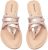 Ataiwee Women’s Slide Flat Sandals – Comfortable Slip On Plait Toe Thong Strappy Spring Summer Shoes.