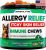 Dog Allergy Relief Chews – Dog Itch Relief – Probiotics, Omega 3 Fish Oil + Colostrum – Itchy Skin Relief – Seasonal Allergies – Anti Itch Support & Hot Spots – Immune Health Supplement – Made in USA