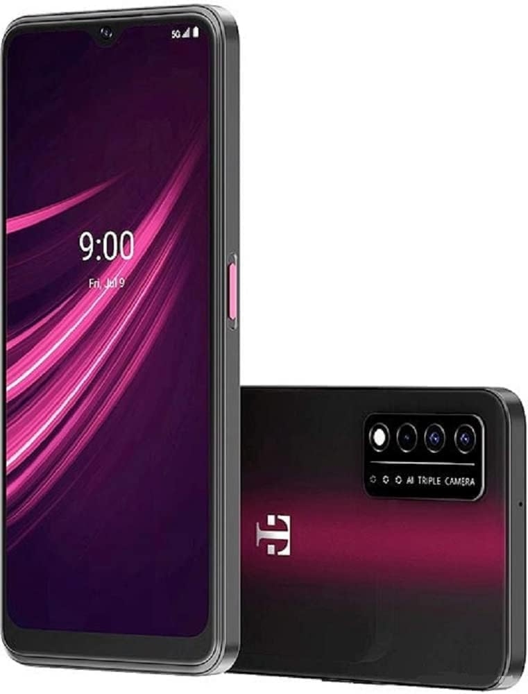 T-Mobile REVVL V+ 5G Android 64GB Smartphone – Nebula Black (Renewed) (T-Mobile Unlocked)