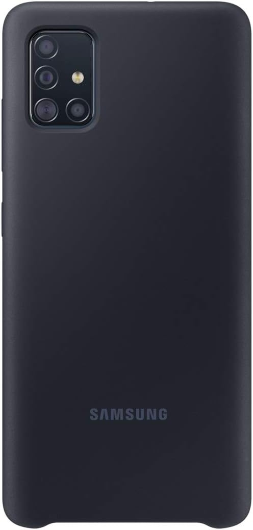 Samsung Original Galaxy A51 Soft Touch Silicone Cover/Mobile Phone Case – Black