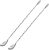 Briout Bar Spoon Cocktail Mixing Stirrers for Drink, Stainless Steel 12 Inches Long Handle, Silver 2 Pieces