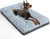 Deluxe Washable Dog Bed for Large Dogs Dog Crate Mat 36 Inch Comfy Fluffy Kennel Pad Anti-Slip for Dogs Up to 70 lbs, 36″ x 23″, Grey