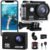 Action Camera 4K30fps with 64G SD Card,HD Waterproof Camera 131ft Underwater Cameras 20MP Pre-recording WiFi Camera 170° Remote Control Sports Cameras with 2 Batteries Helmet Mount Accessories Kits