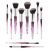 Professional Make Up Brush 10pcs Soft Bristles Hair Makeup Brushes Eyeliner Eyebrow Lip Contour Blending Brush Set (Purple)