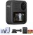 GoPro MAX Waterproof 360 + Traditional Camera with Touch Screen Spherical 5.6K30 HD Video 16.6MP 360 Photos 1080p Live Streaming Stabilization Bundle with SD Card and Cleaning Kit