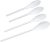 Chef Craft Select Plastic Spoon Set, 10-14.5 inch 4 Piece, White