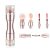 Bling Toman 4 in 1 Travel Size Makeup Brushes Set, Eyeshadow Eye Lip Face Concealing Blush Foundation Brush Brochas De Maquillaje Mini Makeup Brush (rose gold brush)