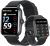 Smart Watch (Receive & Dial), 2023 Newest 1.85″ TFT HD Touch Screen, Smart Watch for Women Men with Fitness Tracker, Smart Watch for Android iPhone with Text, Pedometer, Heart Rate (T42-Black)