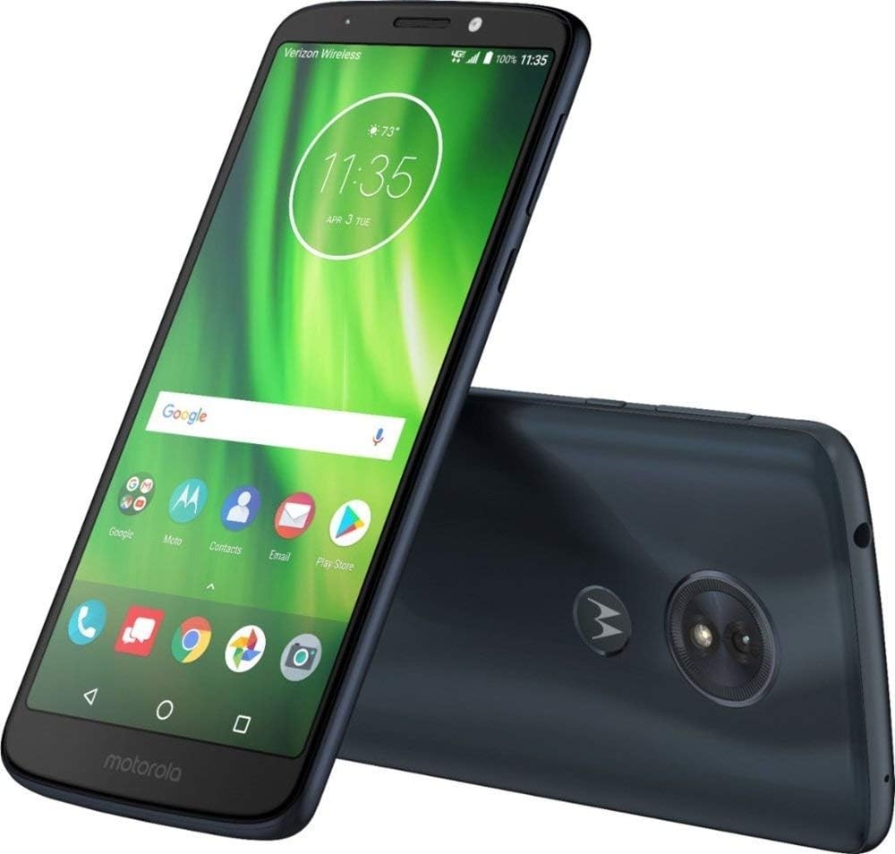 Verizon Prepaid Motorola Moto G6 Play 16GB No-Contract Smartphone, Deep Indigo Color – Locked to Verizon Wireless (Renewed)
