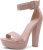 Shoe Land Womens SL-Cutesy Platform Heels Chunky Block High Heeled Sandals Open Toe Ankle Strappy Dress Pump Party Shoes