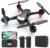 2024 New GPS Drone with Camera 1080P HD, Drone for Adults and Kids with Auto Return and Follow Me, Surround Shooting, Circle Fly, Altitude Hold, Headless Mode, 38 Mins Long Flight, Stable Hover FPV, Gesture Shooting, Waypoint Fly, VR Mode, Safe with Protective Frames