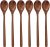 Wooden Spoons, 6 Pieces 9 Inch Wood Soup Spoons for Eating Mixing Stirring, Long Handle Spoon with Japanese Style Kitchen Utensil, ADLORYEA Eco Friendly Table Spoon