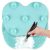 Silicon Makeup Brush Cleaning Mat Makeup Brush Cleaner Pad Cosmetic Brush Cleaning Mat Portable Washing Tool Scrubber with Suction Cup (green)