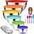 Mixing Bowls with Airtight Lids, 20PCS Stainless Steel Mixing Bowls Set, Nesting Bowls with 3 Grater Attachments & Non-Slip Bottoms, Size7, 4, 3, 2, 1.5, 1QT Bowls for Baking&Prepping