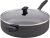 Farberware Dishwasher Safe Nonstick Jumbo Cooker/Saute Pan with Helper Handle – 6 Quart, Black