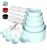 TILUCK Measuring Cups & Spoons Set, Stackable Cups and Spoons, Nesting Measure Cups with Stainless Steel Handle, Kitchen Gadgets for Cooking & Baking (Green)