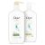 Dove Nutritive Solutions Moisturizing Shampoo and Conditioner with Pump Daily Moisture 2 Count for Dry Hair with Pro-Moisture Complex for Manageable and Silky Hair 31 oz