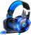 VersionTECH. G2000 Gaming Headset for PS5 PS4 Xbox One Controller,Bass Surround Noise Cancelling Mic, Over Ear Headphones with LED Lights for Mac Laptop Xbox Series X S Nintendo Switch NES PC Games