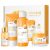 Vitamin C Skincare Set, 5pcs Moisturizing Face Skin Care Kit with Facial Cleanser, Face Serum, Face Cream, Eye Cream, Toner For Hydrating Skin, Anti-Aging Skin