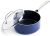 Blue Diamond Cookware Diamond Infused Ceramic Nonstick, 2QT Saucepan Pot with Lid, PFAS-Free, Dishwasher Safe, Oven Safe, Blue