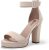 IDIFU Women’s IN4 Sabrina Platform Chunky High Heels Ankle Strap Heeled Sandals Wedding Party Dress Shoes