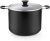 Cook N Home Nonstick Stockpot with Lid 10.5-Qt, Deep Cooking Pot Cookware Canning Stock Pot with Glass Lid, Black