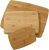 Farberware 3-Piece Kitchen Cutting Board Set, Reversible Chopping Boards for Meal Prep and Serving, Charcuterie Board Set, Wood Cutting Boards, Assorted Sizes, Bamboo