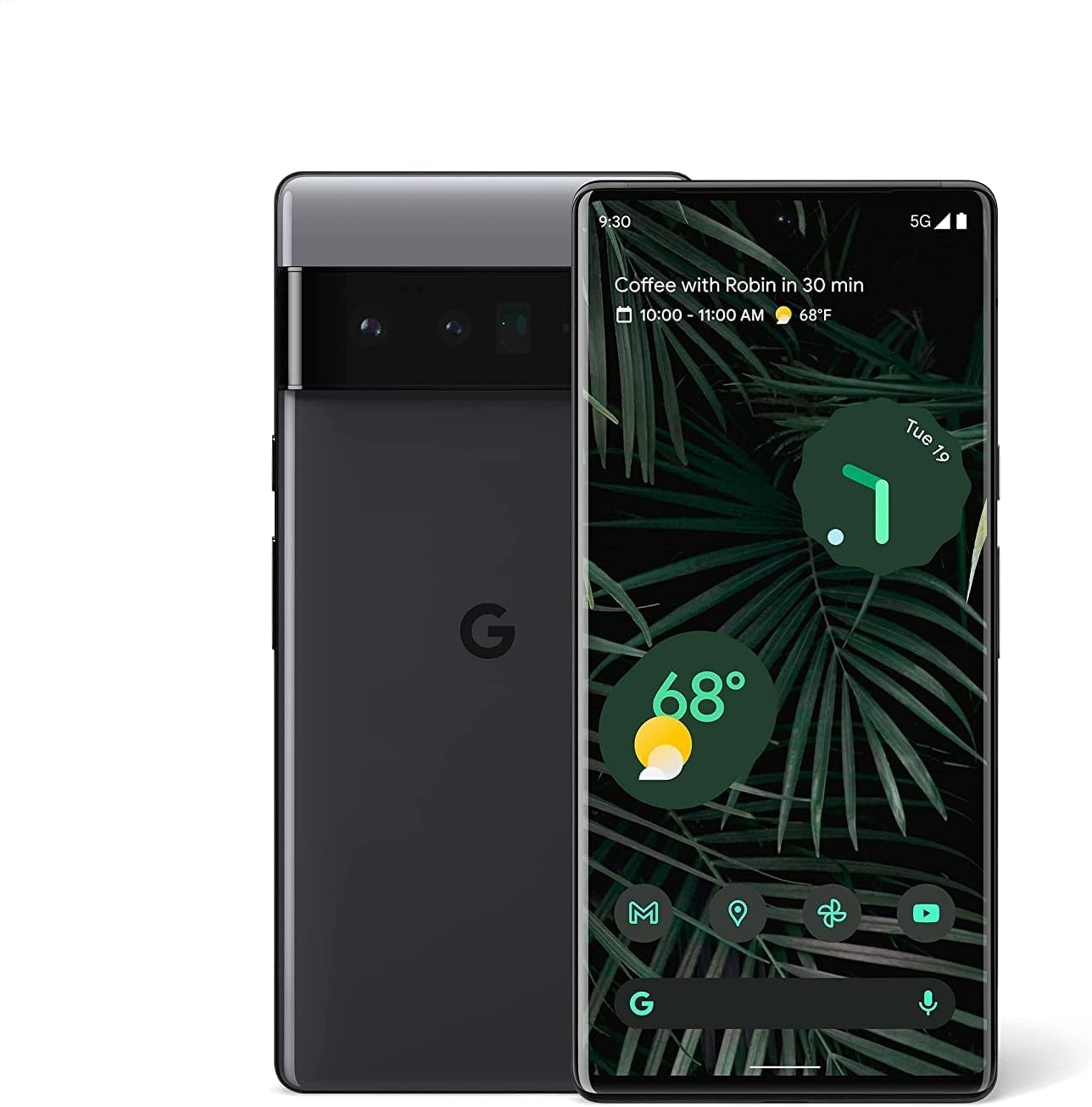 Google Pixel 6 Pro 5G, US Version, 128GB, Stormy Black – Unlocked (Renewed)