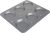 G & S Metal Products Company OvenStuff Nonstick 6-Cup Muffin Caps Baking Pan, 13.5” x 11.5”, Gray