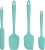 U-Taste Silicone Spatula Set with 600 Degrees Fahrenheit Heat Resistant (Teal/Aqua Sky)