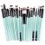 20 pcs Makeup Brush Set tools Make-up Toiletry Kit Wool Make Up Brush Set (black)