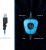 SADES SA902 Stereo Gaming Headset 7.1 USB Surround Sound PC Headsets Over-Ear Gaming Headphones with Microphone LED Light Black Blue