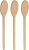 3PCS 12 Inch Long Wooden Spoons, Long Handle Wooden Cooking Mixing Oval Spoons Baking Cooking Tasting Stirring – Sauce Spoons. Made of Natural Beechwood