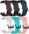 6Pack Bands Compatible with Smaiit Y22 Watch/BANLVS Y22 Smart Watch/A-TGTGA Y22 Watch Strap Quick Release Waterproof Silicone Adjustable Replacement Band for BANLVS Y22 Smartwatch