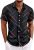 Mens Hawaiian Shirt Cardigan Print Short Sleeve Button Down Camp Collar Shirt Summer Beach Shirt Quick Dry Wrinkle-Free Shirt