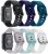 Bands Compatible with 19MM Willful SW021 ID205L/SW025 ID205S Smart Watch, 6-Pack Quick Release Soft Silicone Replacement Band for YAMAY SW020 SW021 SW023 ID205 ID205L ID205U