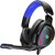 Jimonyer Gaming Headset for PC/PS4/PS5/Xbox One/Switch, Stereo Surround Sound Gaming Headphones with Noise Canceling Flexible Mic, Computer Headset with 3.5mm Jack & RGB Light(Blue)