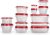 Rubbermaid TakeAlongs Food Storage Containers, 52 Pieces, Ruby Red