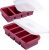 Souper Cubes 1 Cup Silicone Freezer Tray With Lid – Easy Meal Prep Container and Kitchen Storage Solution – Silicone Molds for Soup and Food Storage – Cranberry – 2-Pack