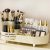 Rotating Makeup Organizer for Vanity with Brush Holder, Cosmetic Makeup Storage Organizer, Large Spinning Makeup Skincare Organizer, Countertop Makeup Perfume Organizer, Lotions Display Case