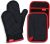 Oven Mitts and Pot Holders Set, Heat Resistant Oven Mitts Gloves Set Hot Pads for Kitchen Cooking Grill, Pure Cotton and Terrycloth Lining, Heavy Duty Thick Gloves Black, 4-Piece Set, by Coziselect