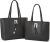 Tote Handbag Purse Set for Women Large and Medium 2pcs Satchel Shoulder Bag with Holster