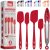 Kaluns Silicone Spatula Set, 4 Rubber Spatulas 600°F Heat Resistant, Nonstick Seamless Design with Stainless Steel Core, Dishwasher Safe, BPA free, Bonus Tongs Included