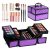 All in one Makeup Kit For Girls Teens, Makeup Set 4 Trays Spacious Space Train Case for Beginner with Eyeshadow Highlighter Lipgloss Blush Contour Concealer Brush Eyeliner Lipbalm