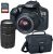 Canon EOS Rebel T6 DSLR Camera w/EF-S 18-55mm, EF 75-300mm Lens, 32GB SD Card & Camera Bag (Renewed)