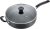 T-fal Specialty Nonstick Saute Pan with Glass Lid 5 Quart, Oven Broiler Safe 350F, Cookware, Deep Frying Pan with Handle, Skillet, Kitchen, Pots and Pans, Dishwasher Safe, Black