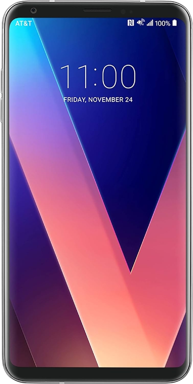 LG V30 GSM Unlocked Smartphone w/Magnificent 6.0in QHD+ OLED FullVision Display – Silver (Renewed)