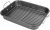 Deluxe Non Stick Roaster Pan/Turkey Roasting Pan with Rack and Handles, Excellent Broiler Pan for Turkeys, Hams and Chickens 14.5″ x 11.5″, Black