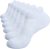 TANSTC Mens Socks, 6 Pairs Anti-Blister Cushioned Breathable Running Cotton Socks, Athletic Ankle Sports Socks