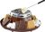 Nostalgia Tabletop Indoor Electric S’mores Maker – Smores Kit With Marshmallow Roasting Sticks and 4 Trays for Graham Crackers, Chocolate, and Marshmallows – Movie Night Supplies – Brown